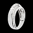 ventas on line Anillo Triolog�a sagrado oro blanco empedrado - 0.77 quilates - 57 diamantes