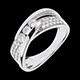 compra en l�nea Triolog�a volat�n oro blanco empedrado - 0.62 quilates - 45 diamantes