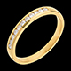 comprar en l�nea Alianza oro amarillo semi empedrado - engaste ra�l - 11 diamantes