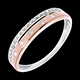 joyer�as Sortija corona oro rosa-oro blanco  - 22 diamantes