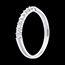 compra en l�nea Alianza oro blanco semi empedrado - engaste garras - 0.25 quilates - 9 diamantes