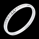 joyer�as Alianza oro blanco semi empedrado - engaste ra�l - 13 diamantes