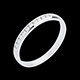 joya Alianza oro blanco semi empedrado - engaste ra�l - 11 diamantes