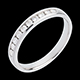joyer�as   Alianza oro blanco semi empedrado - engaste ra�l  - 0.25 quilates - 10 diamantes