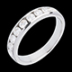 venta en l�nea Alianza oro blanco semi empedrado - engaste ra�l - 0.75 quilates - 9 diamantes