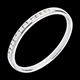 comprar en l�nea Alianza oro blanco semi empedrado - engaste ra�l - 13 diamantes