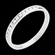regalos Alianza oro blanco semi empedrado - engaste ra�l - 11 diamantes