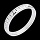 regalo mujer Alianza oro blanco semi empedrado - engaste ra�l - 0.3 quilates - 10 diamantes
