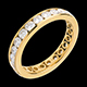 compra on line Alianza oro amarillo empedrado - engaste ra�l - 1.9 quilates - 23 diamantes