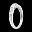plater�a Solitario arco empedrado oro blanco - 0.38 quilates - 29 diamantes