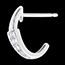 venta Pendientes tr�pico oro blanco empedrados - 24 diamantes