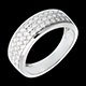 regalos mujer Anillo puntas oro blanco empedrado  - 0.63 quilates - 45 diamantes