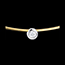 joyer�a Collar cable oro amarillo alfiler diamante 
