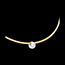 regalos mujer Collar cable oro amarillo alfiler diamante 