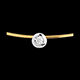 joyas en oro Collar cable oro amarillo alfiler diamante 