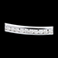 mujer Pulsera junco pasador - oro blanco - 0.75 quilates - 25 diamantes