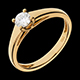 venta en l�nea Anillo Solitario diadema oro amarillo
