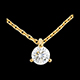 mujer Collar Solitario oro amarillo   - 0.26 quilates