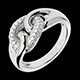 regalo mujer Anillo enlace infinito