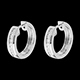 comprar on line Aros oro blanco diamantes - engaste ra�l  - 0,24 quilates - 22 diamantes