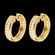 comprar on line Aros oro amarillo diamantes - engaste ra�l - 0,33 quilates - 22 diamantes