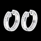 comprar on line Aros oro blanco diamantes - engaste ra�l - 0,33 quilates - 22 diamantes