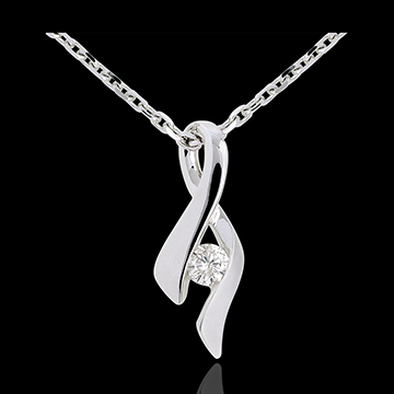 comprar Colgante infinito oro blanco diamante 