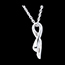 regalo mujer Colgante infinito oro blanco diamante 