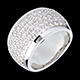ventas on line Anillo diorami oro blanco empedrado   - 2.05 quilates - 79 diamantes