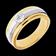 venta en l�nea Solitario eclipse oro amarillo-oro blanco  - 0.42 quilates