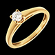 venta en l�nea  Solitario esencial oro amarillo - 0.25 quilates