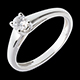 venta en l�nea Imprescindible  Solitario oro blanco  - 0.25 quilates
