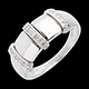 compra en l�nea Anillo triada empedrado oro blanco  - 9 diamantes