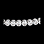 joyer�a Pulsera �baco diamantes - oro blanco  - 2 quilates - 52 diamantes