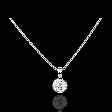 regalos  mujer Collar mu�eca Solitario oro blanco