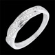 boda Anillo trenza perfecta oro blanco y diamantes