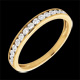 bodas Alianza engastes m�gicos oro amarillo y diamantes