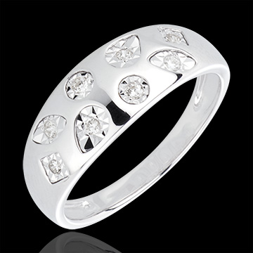 venta en l�nea Anillo tutti-frutti oro blanco y diamantes
