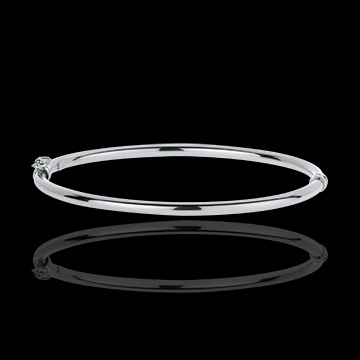 comprar en l�nea Pulsera junco cl�sico 3mm oro blanco