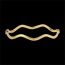 joyer�a Pulsera junco ondulada 3mm oro amarillo