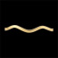 comprar on line Pulsera junco ondulada 3mm oro amarillo