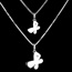 venta en l�nea Mi peque�a mariposa - talla adulto - oro blanco