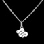 joyas en oro  beb� cola de serpiente- talla ni�o - oro blanco
