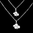 boda  beb� cola de serpiente- talla ni�o - oro blanco