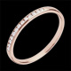 regalos Alianza oro rosa semi empedrado - engaste ra�l - 13 diamantes