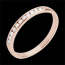 regalos  mujer Alianza oro rosa semi empedrado - engaste ra�l - 11 diamantes
