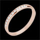 venta en l�nea Alianza oro rosa semi empedrado - engaste ra�l - 11 diamantes