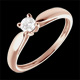 venta en l�nea Solitario ca�a oro rosa  - 0.21 quilates