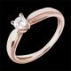 ventas on line Solitario ca�a oro rosa  - 0.25 quilates