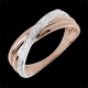 venta Anillo voluta oro rosa oro blanco y diamantes